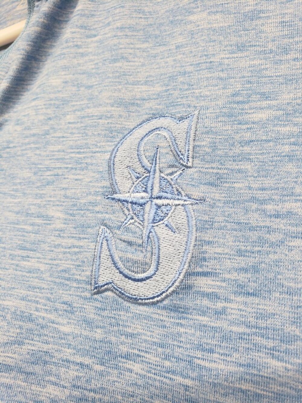 Antigua Blue Seattle Mariners 1/4 Zip Long Sleeve Top 2X Unisex MLB - Picture 2 of 11